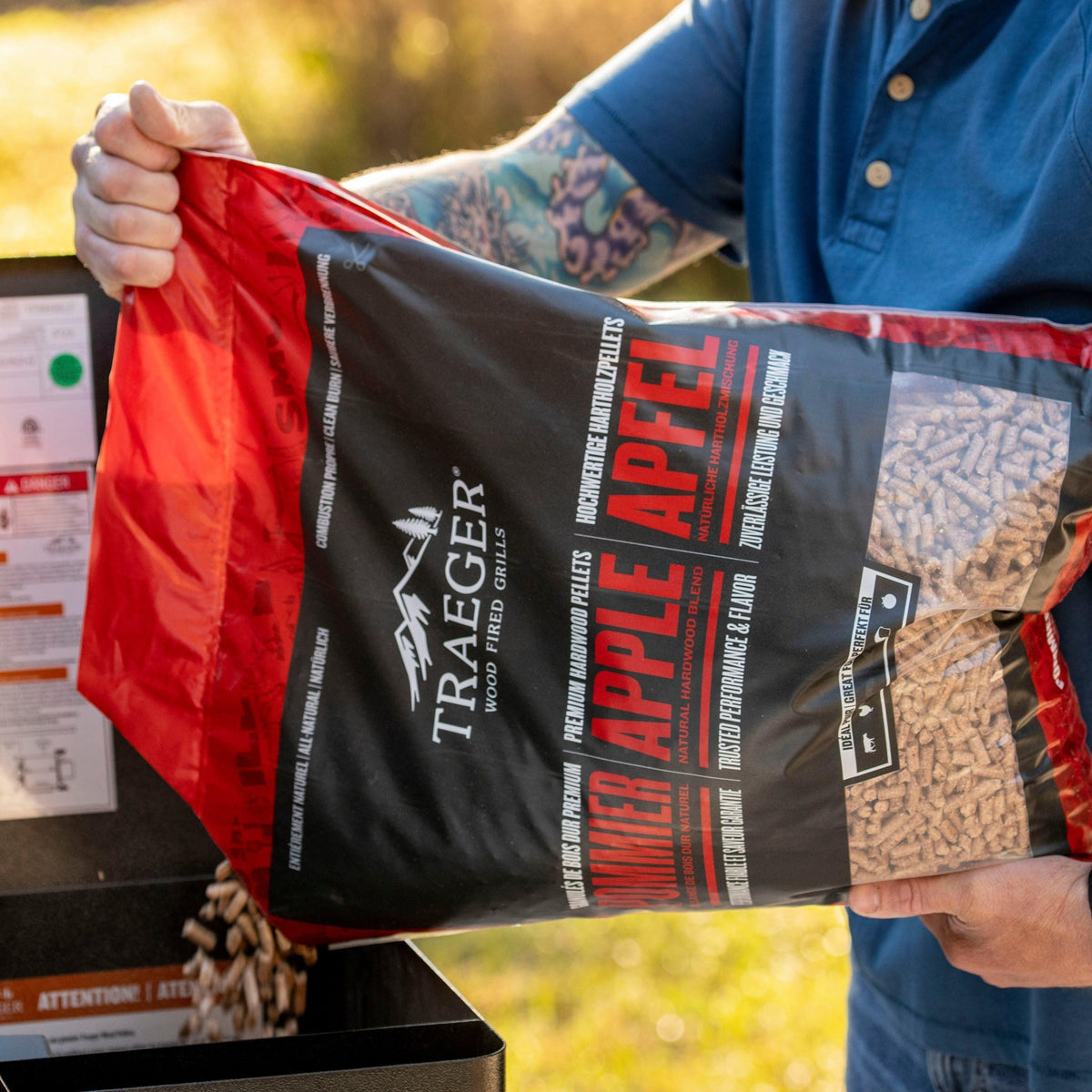 Traeger Pellets aus Hartholzapfel