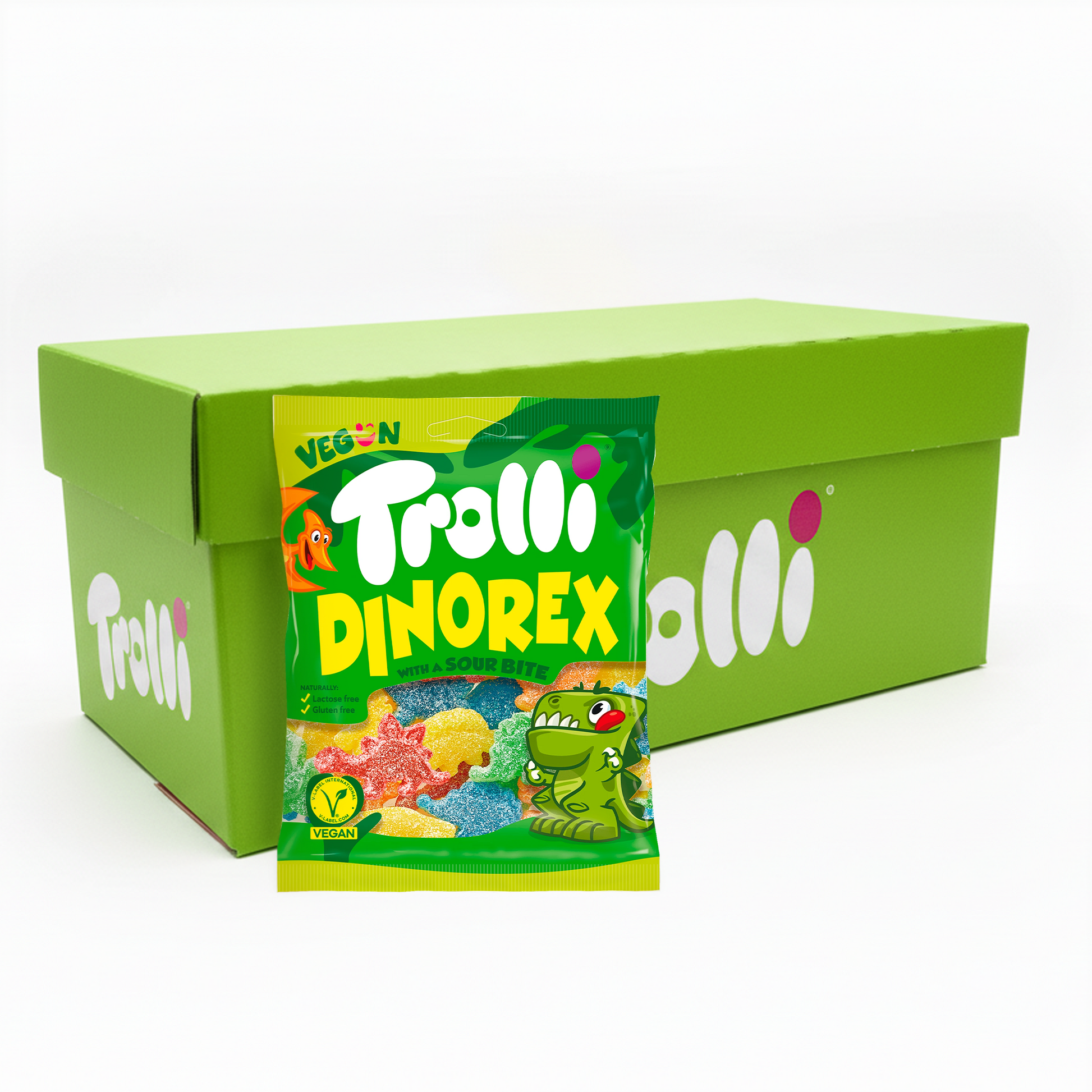 Trolli Dino Rex Gemüsebeutel (18x 200g)
