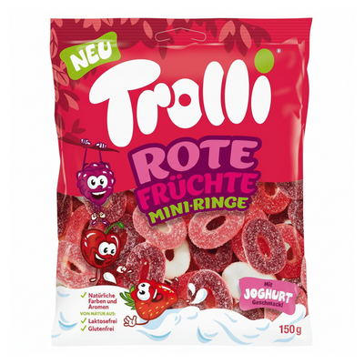 Trolli Rote Früchte Miniringe Beutel (15x 200g)