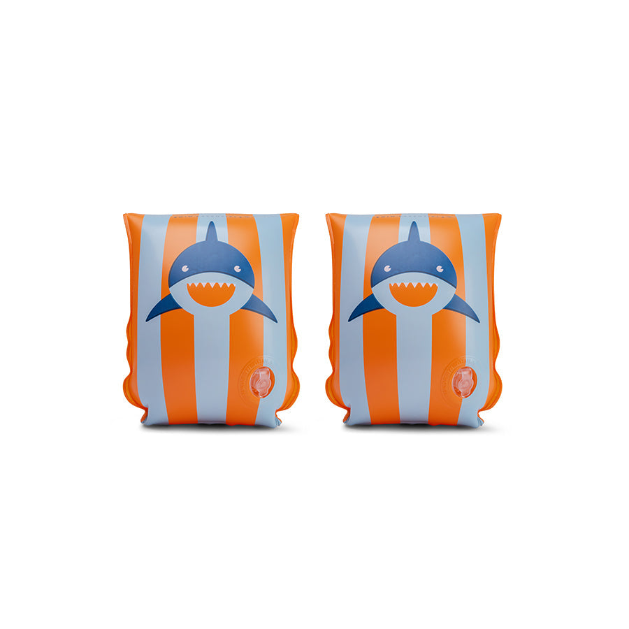 Tropenhai | Orangeblaue Schwimmbänder 2-6 Jahre