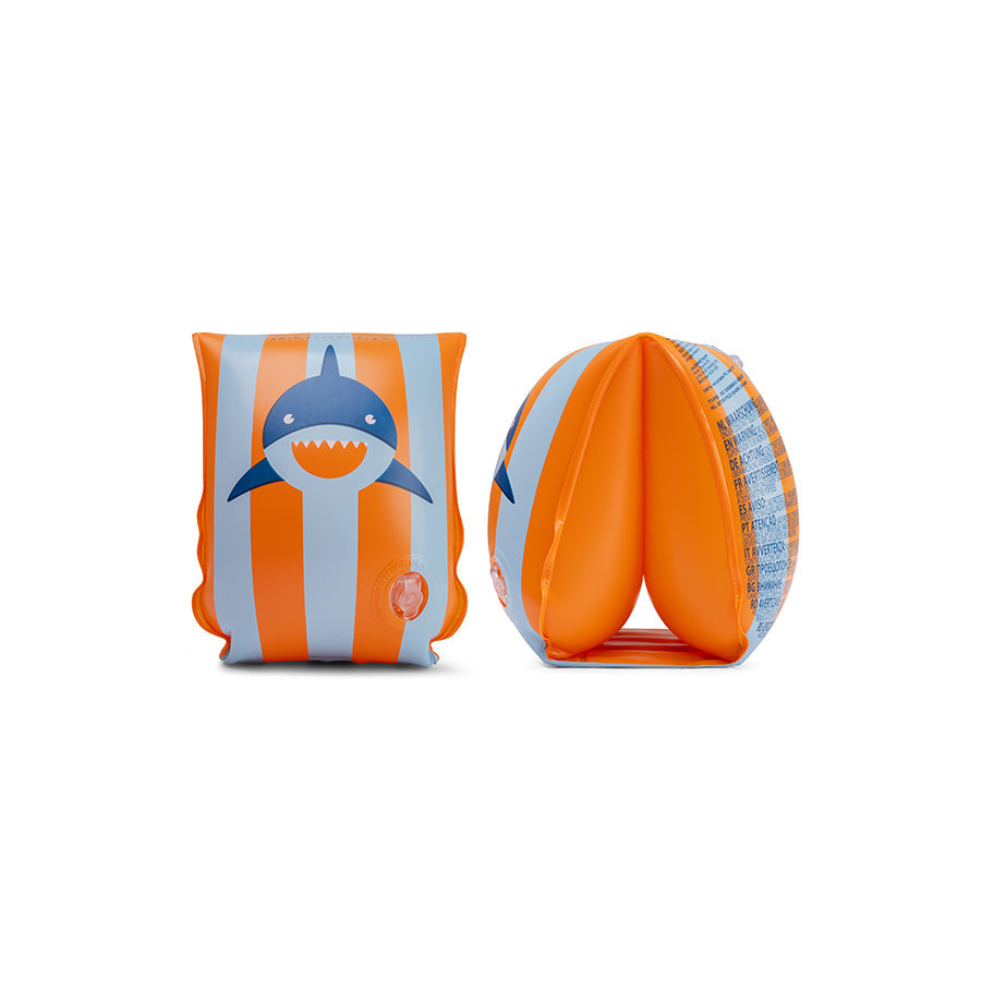 Tropenhai | Orangeblaue Schwimmbänder 2-6 Jahre