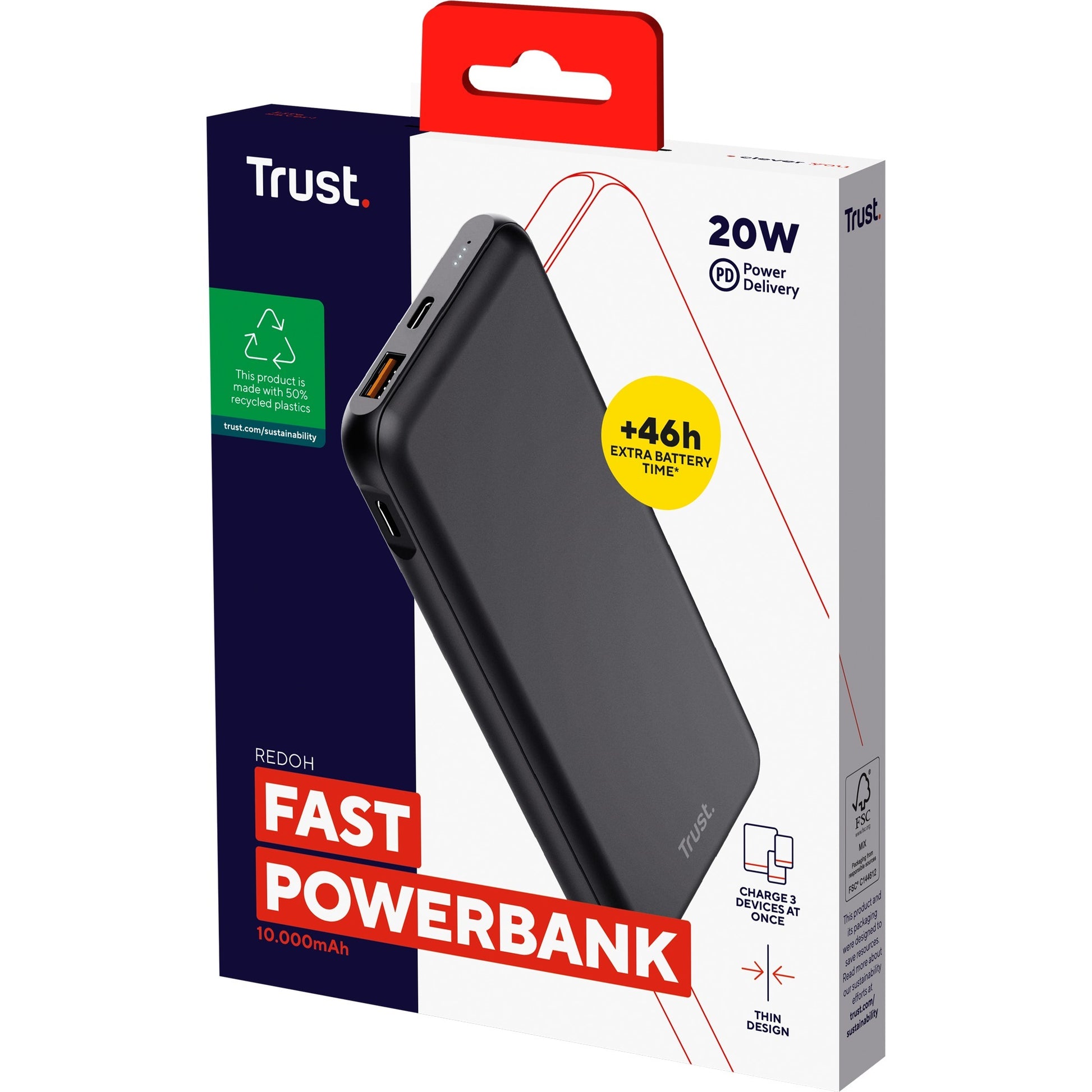 Vertrauen Sie Redoh Fast 10.000mAh Powerbank