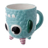 Monstarz Blauw Monster verkehrt herum Ceramic Becher