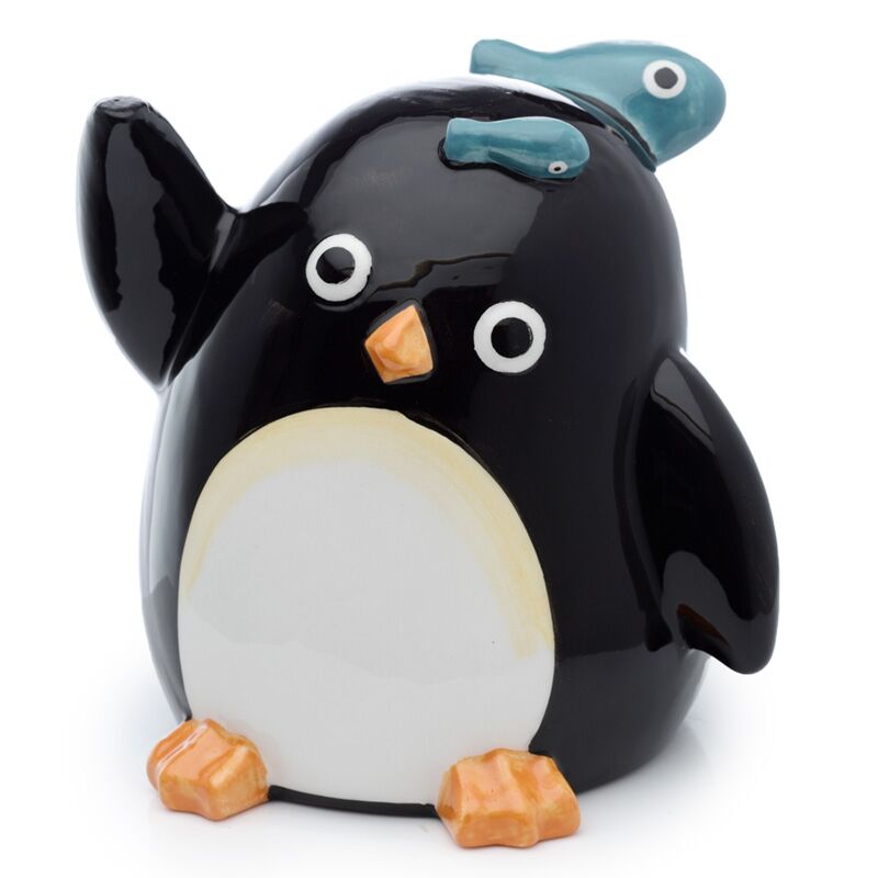 Penguin verkehrt herum den Keramikbecher