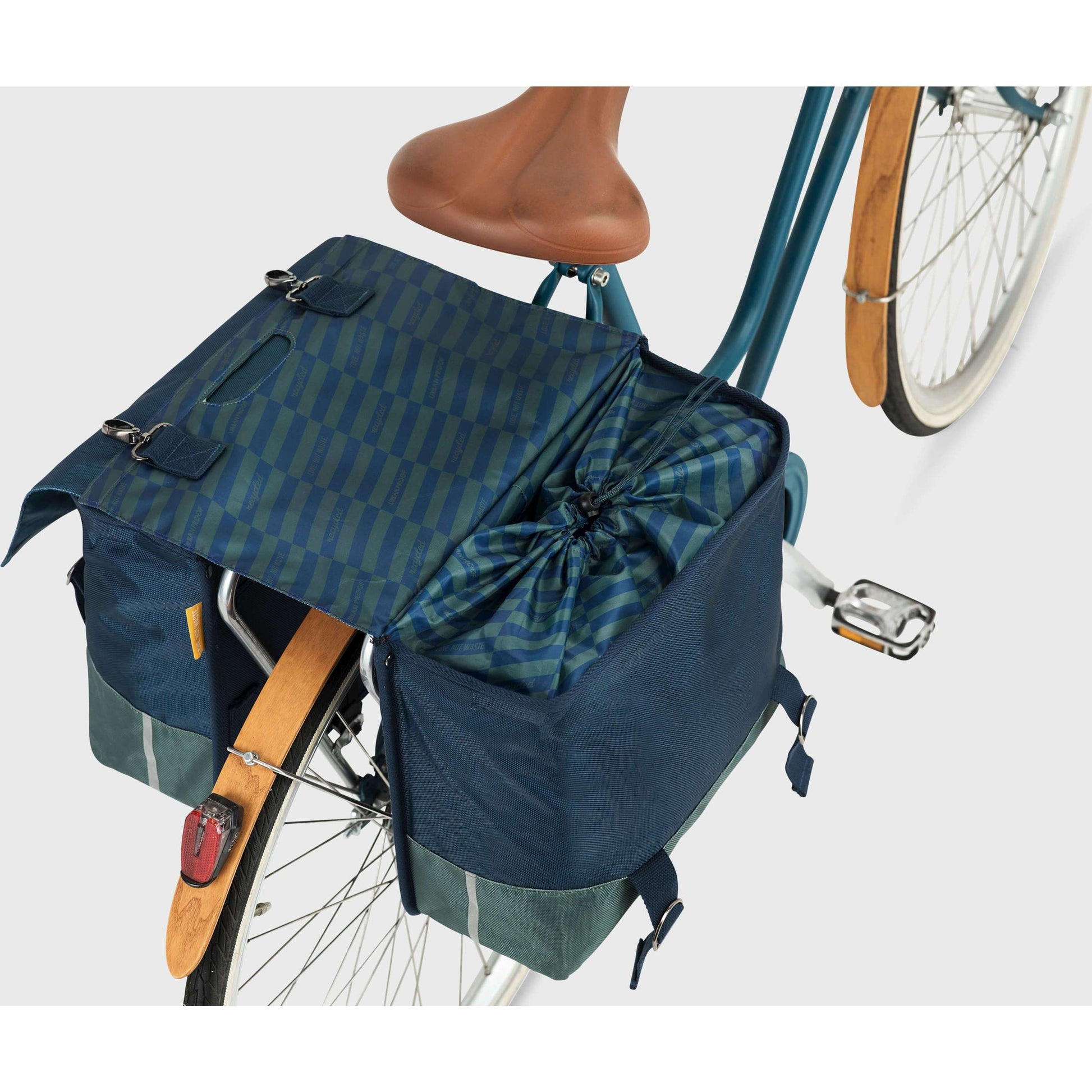 UrbanProof Urban Proof 40L doppelte Fahrradtasche blau grün
