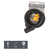Urbanproof Spiralschloss 12mm*150cm schwarz