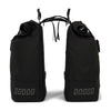 Urbanfester städtischer Rolltop Doppelfahrradbeutel 38 Liter schwarz