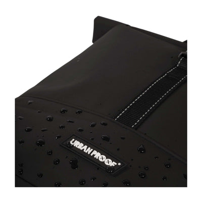 Urbanfester städtischer Rolltop Doppelfahrradbeutel 38 Liter schwarz