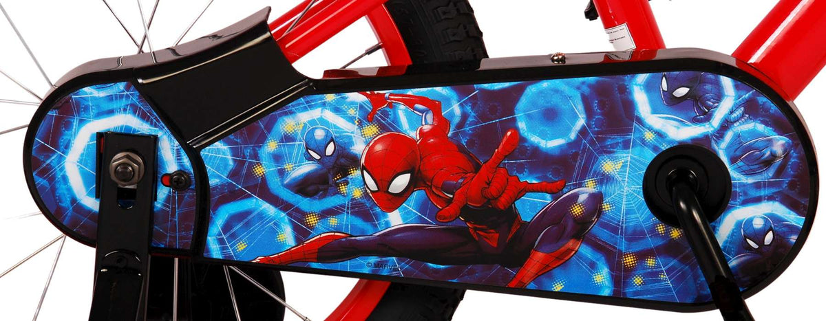 Ultimate Spider -Man Kinderbike - Jungen - 16 Zoll - Blaurot - Zwei Handbremsen