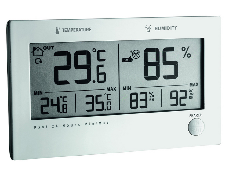 TFA Hygrometer Twin Plus Feuchtigkeit und Temperatur innerhalb und außen