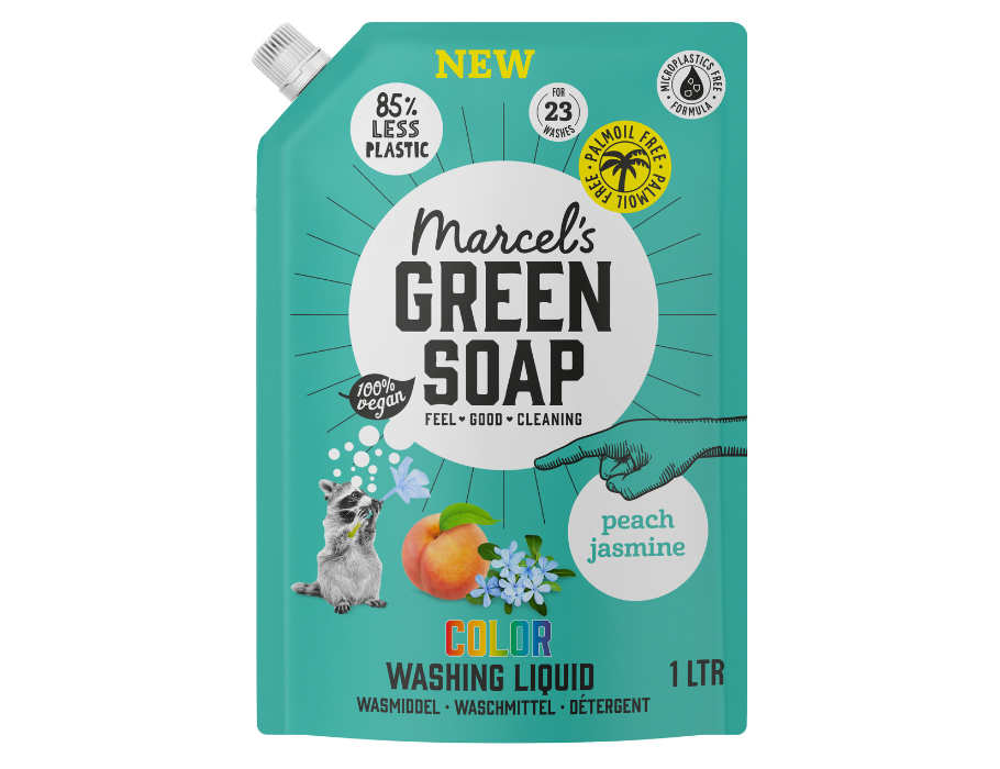Marcels Green Seife Waschmittel Farbe Blau Jasmine Nachfüll 1 Liter