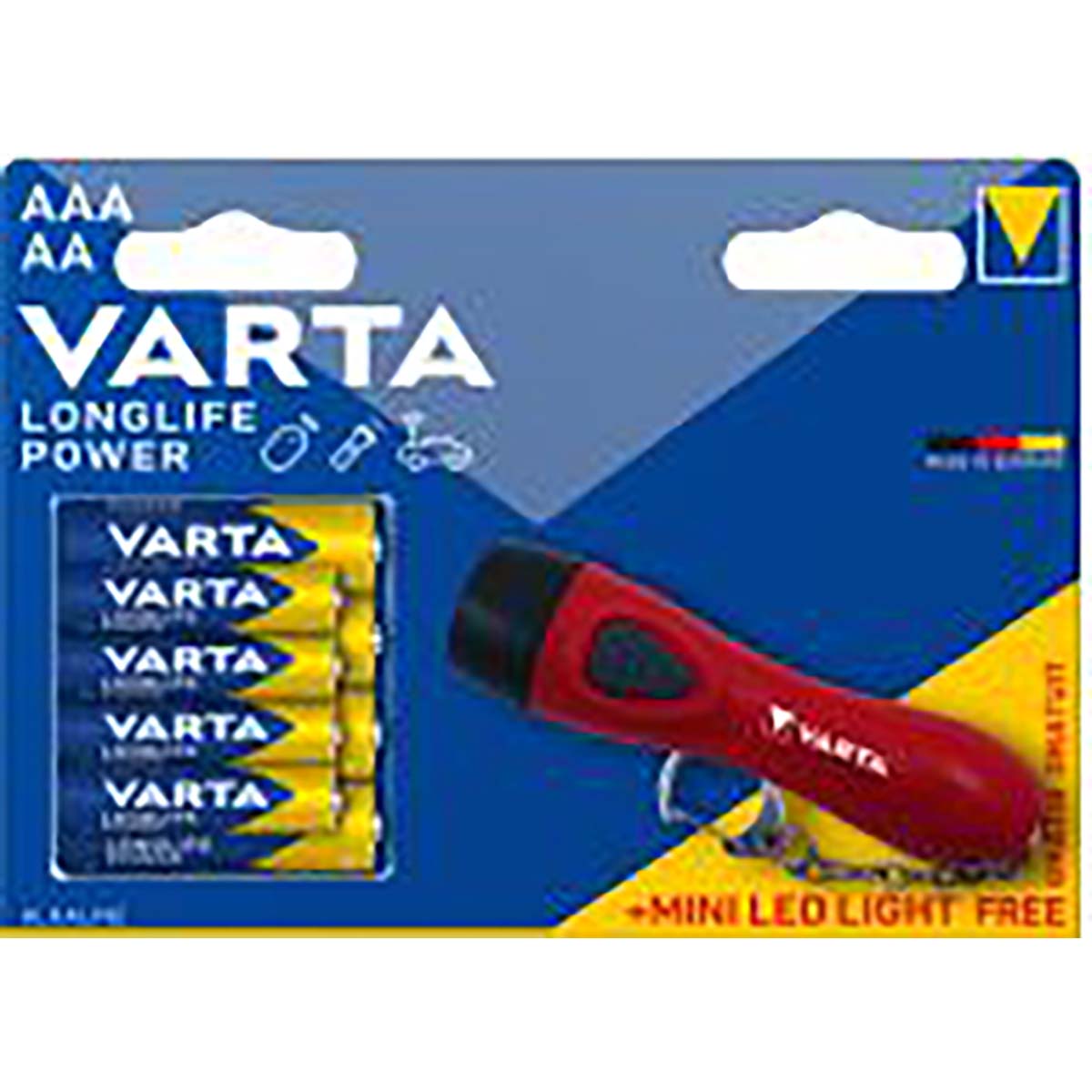 BATT VA LR6 LR03 4 AA + 4 AAA M MINI LED -LICHT