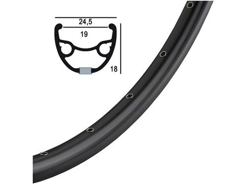 Ryde Velg 28 Zoll 622 Rivale 21 Black 36 Bus