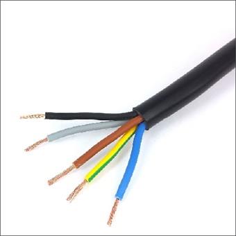 Vmvl-Kabel 5x2,5qmm schwarz h05vv-f (Rolle=100m) p.p mtr | 100 Meter Stücke