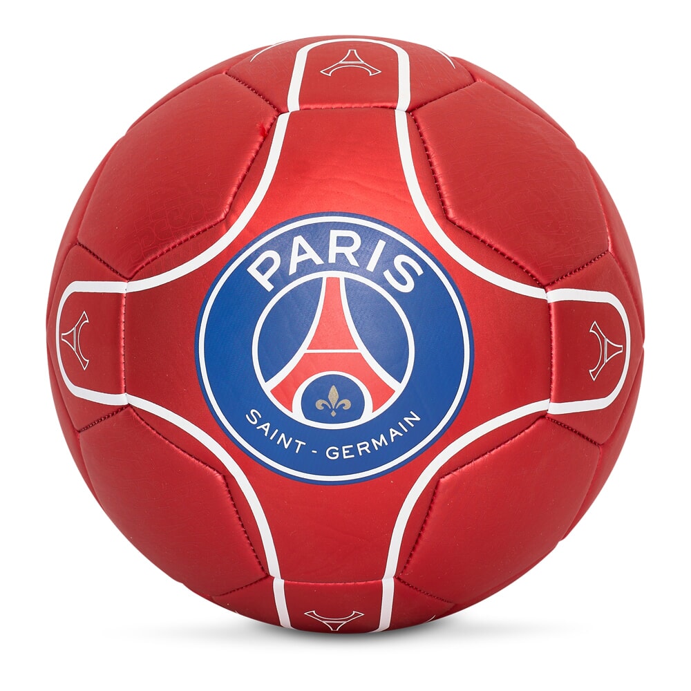 Paris Saint-Germain Fußball metallic rot Größe 5 (P24191)