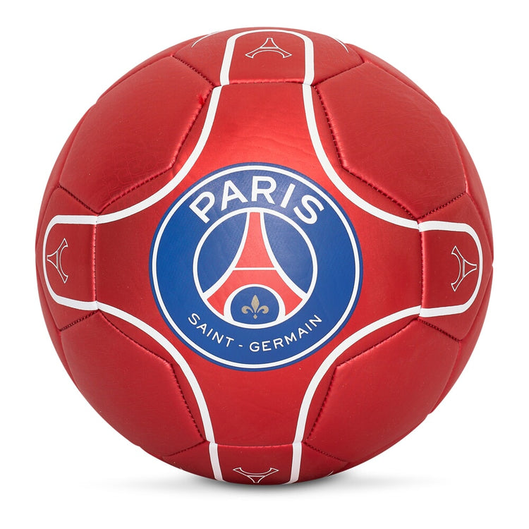 Paris Saint-Germain Fußball metallic rot Größe 5 (P24191)