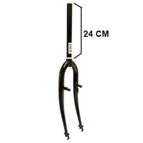 Gabel 26 Zoll ATB 1 Draht V-Bremse schwarz
