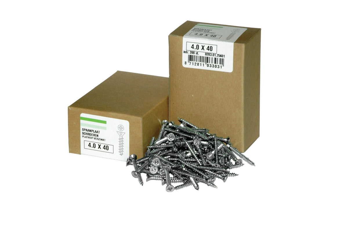 Hoenderdaal Spanplattenschraube VZ PK PZ2 4,0x50 | 200 Stück - 0203.01.25901