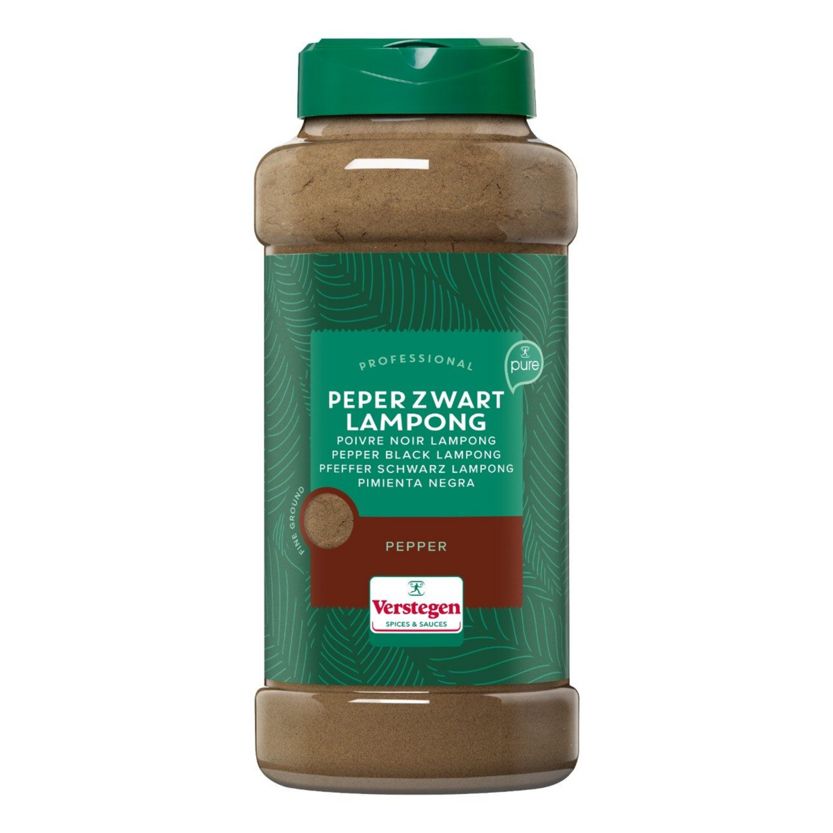Verstegen Pfeffer schwarzer Lampong gemahlen (475gr)