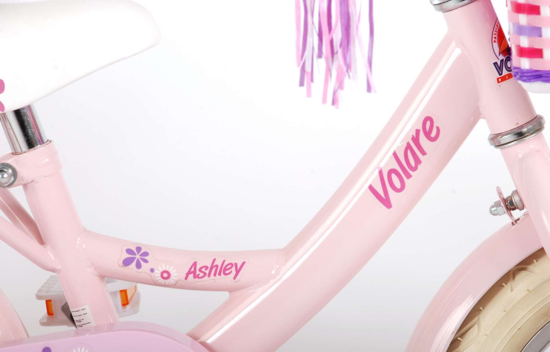 Volare Ashley Children's Bike - Mädchen - 12 Zoll - Pink - 95% versammelte sich