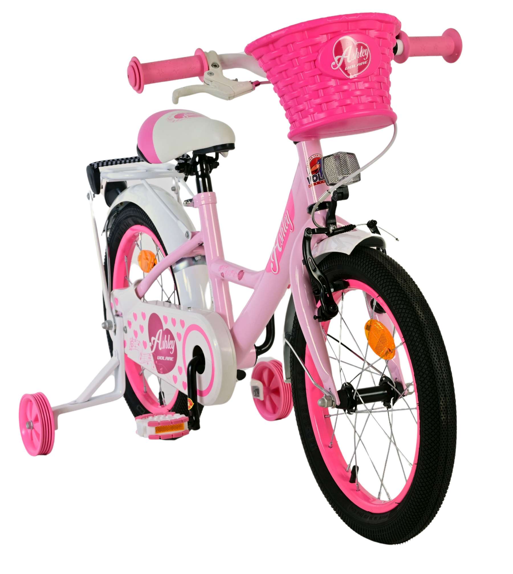 Volare Ashley Kinderfahrrad – Mädchen – 16 Zoll – Rosa