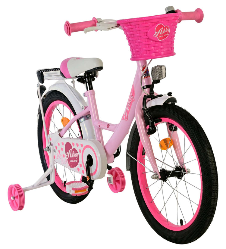 Volare Ashley Kinderfahrrad – Mädchen – 18 Zoll – Rosa