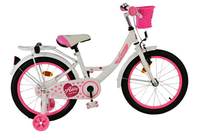 Volare Ashley Kinderfahrrad – Mädchen – 18 Zoll – Weiß
