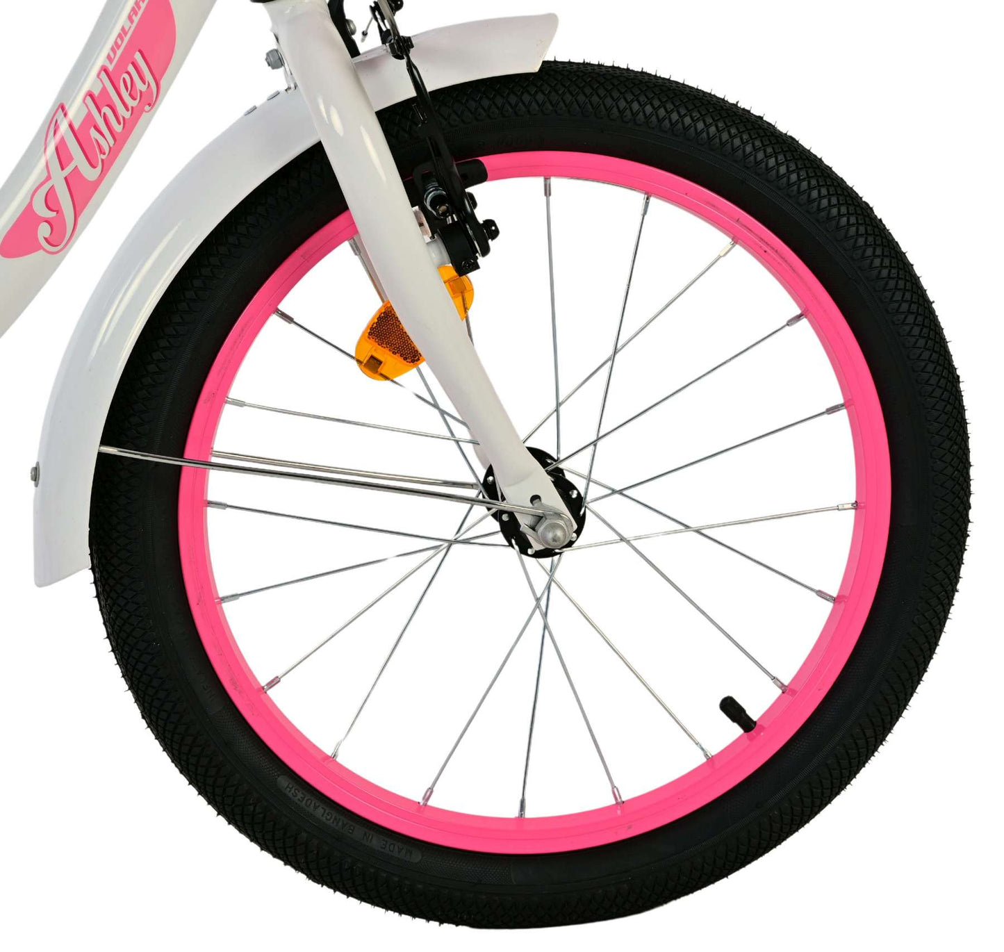 Volare Ashley Kinderfahrrad – Mädchen – 18 Zoll – Weiß