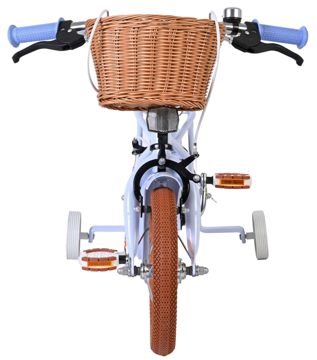 Volare Ashley Kinderfahrrad – Mädchen – 12 Zoll – Pastellblau – zwei Handbremsen