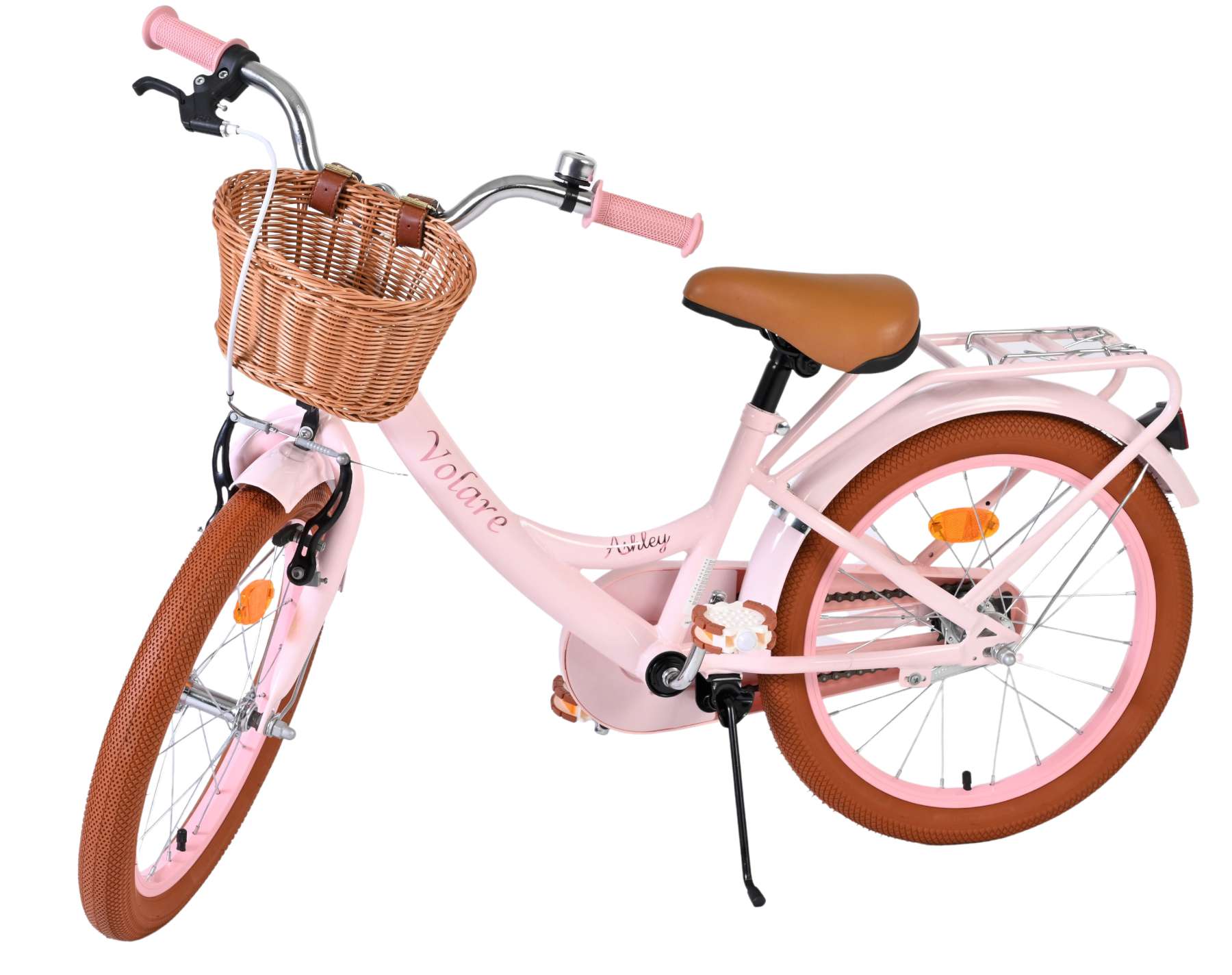 Volare Ashley Kinderfahrrad – Mädchen – 18 Zoll – Rosa