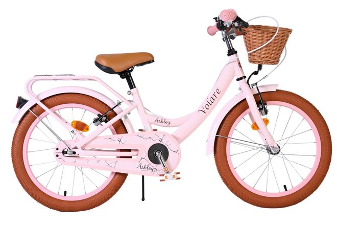 Volare Ashley Kinderfahrrad – Mädchen – 18 Zoll – Pink – zwei Handbremsen