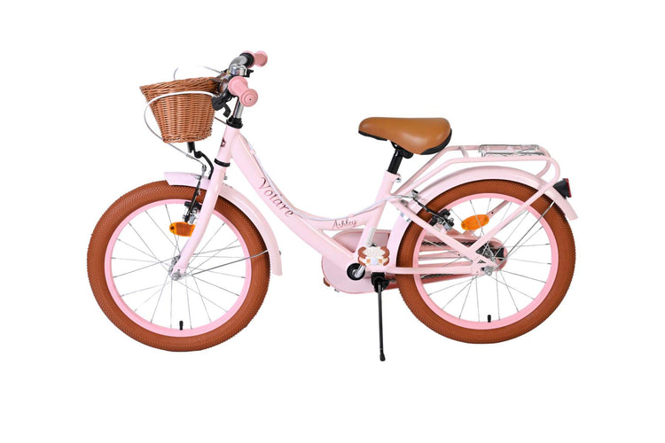 Volare Ashley Kinderfahrrad – Mädchen – 18 Zoll – Pink – zwei Handbremsen