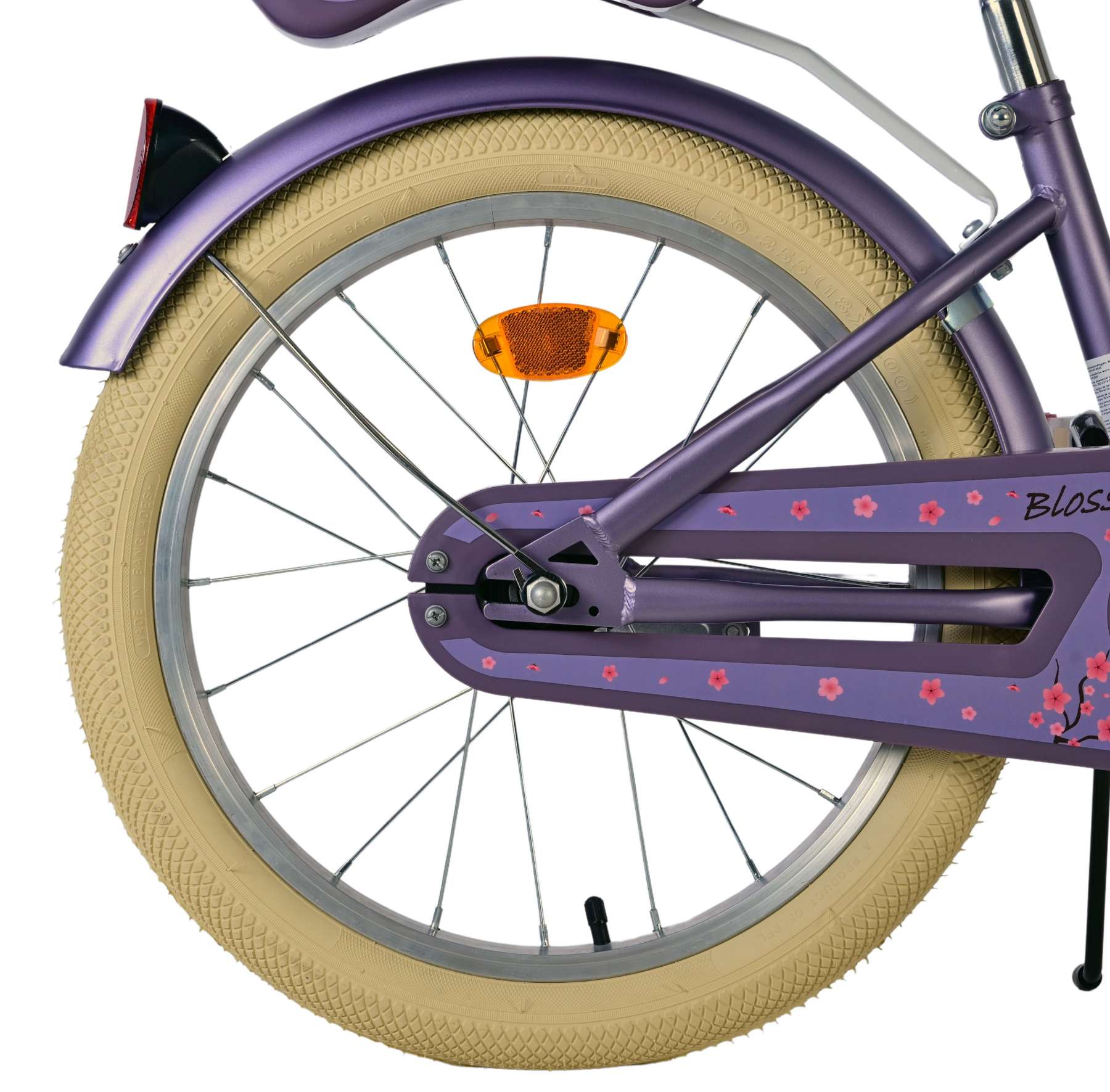Volare Blossom Kinderfahrrad - Mädchen - 18 Zoll - Lila