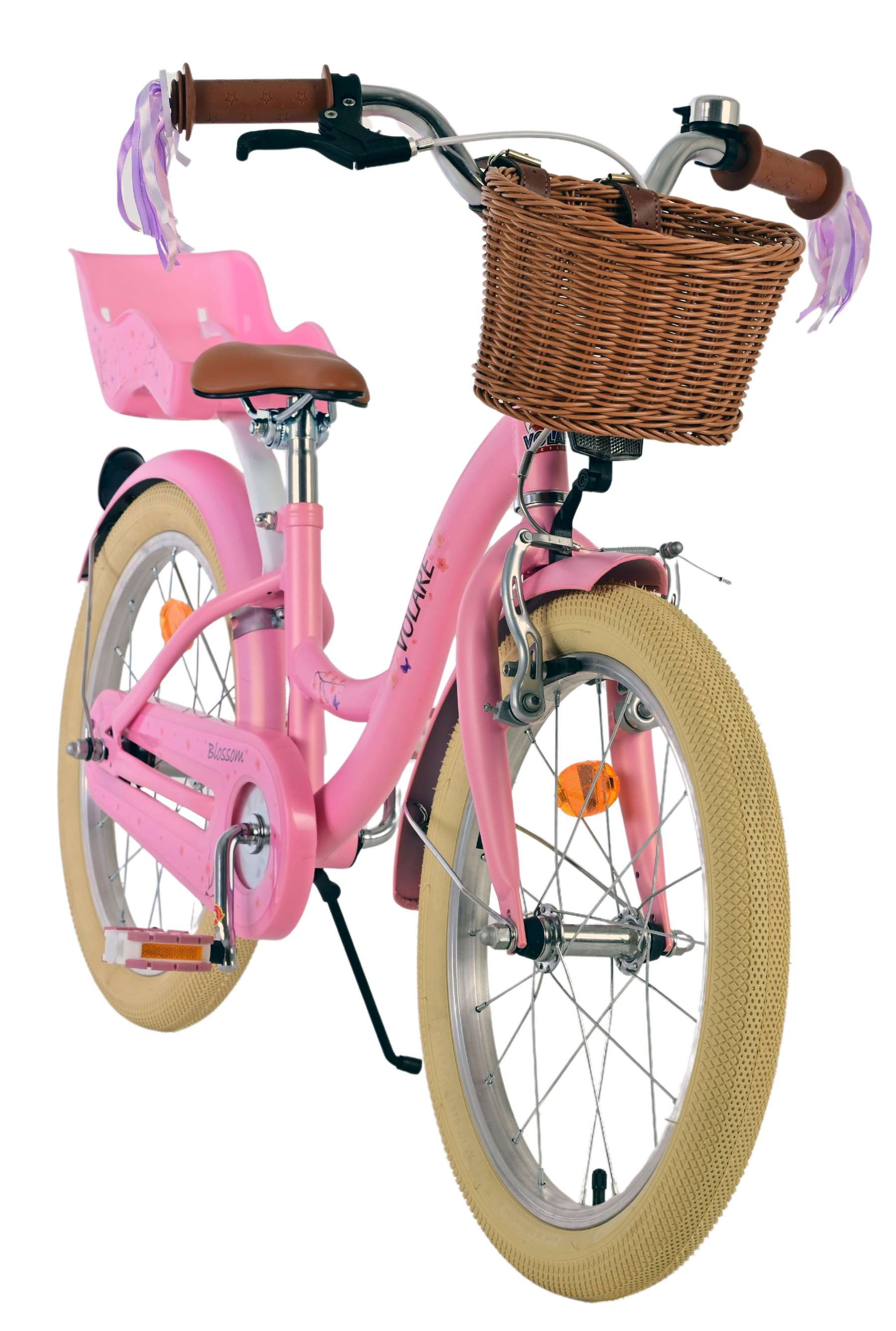 Volare Blossom Kinderfahrrad – Mädchen – 18 Zoll – Rosa