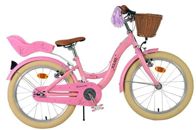 Volare Blossom Kinderfahrrad – Mädchen – 18 Zoll – Pink – zwei Handbremsen