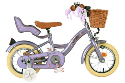 Volare Blossom Kinderfahrrad – Mädchen – 12 Zoll – Lila