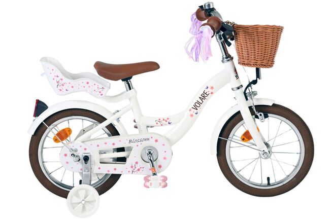 Volare Blossom Children's Bicycle Girls 14 Zoll weiß
