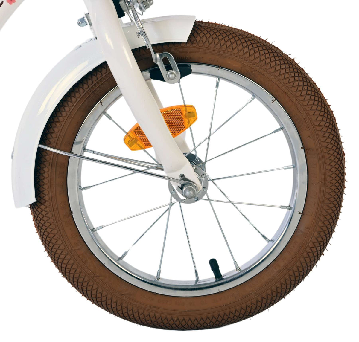 Volare Blossom Children's Bicycle Girls 14 Zoll weiße zwei Handbremsen