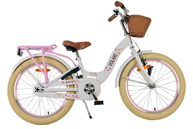 Volare Blossom Children's Bicycle - Mädchen - 20 Zoll - Weiß