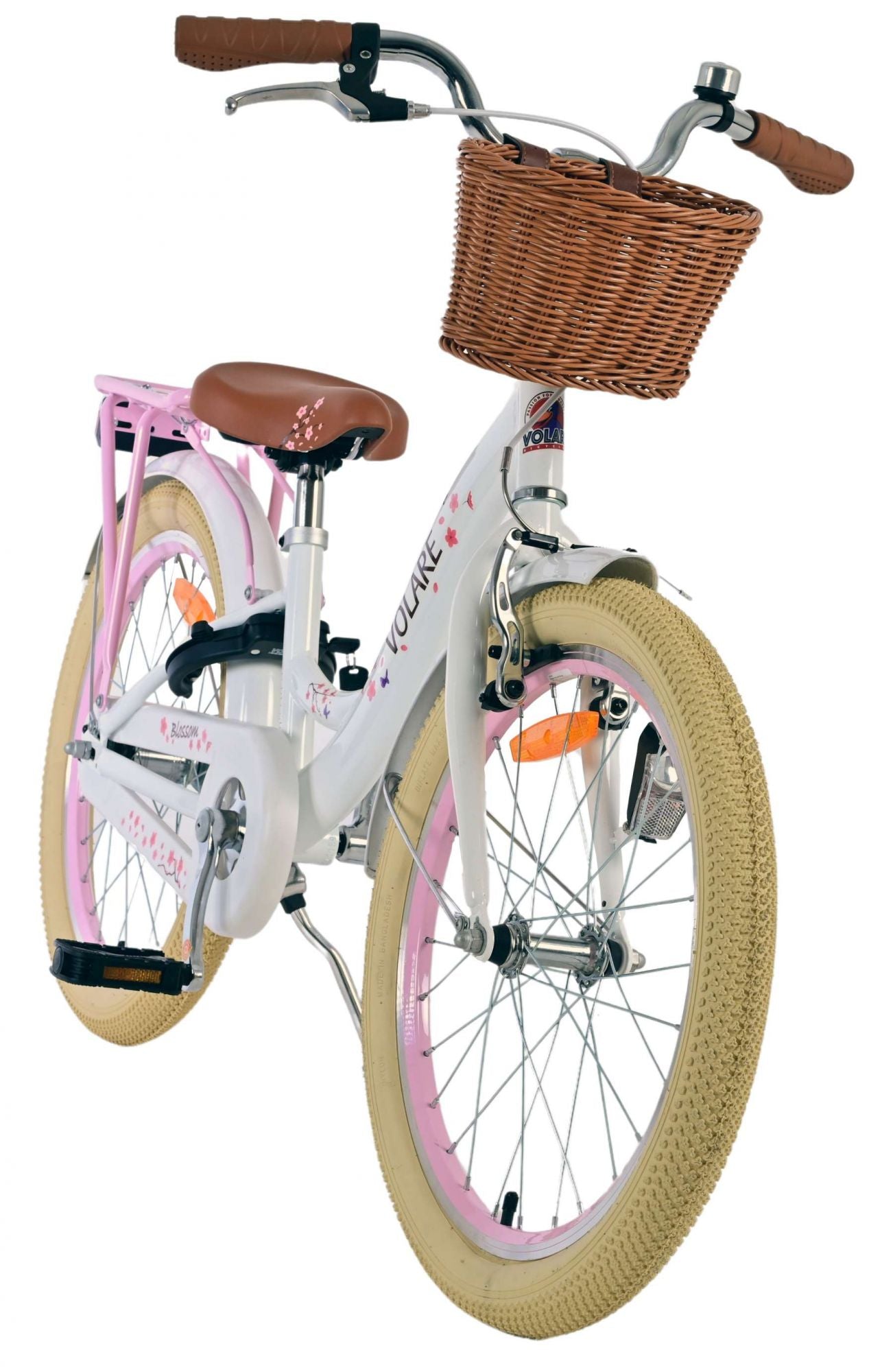 Volare Blossom Children's Bicycle - Mädchen - 20 Zoll - Weiß