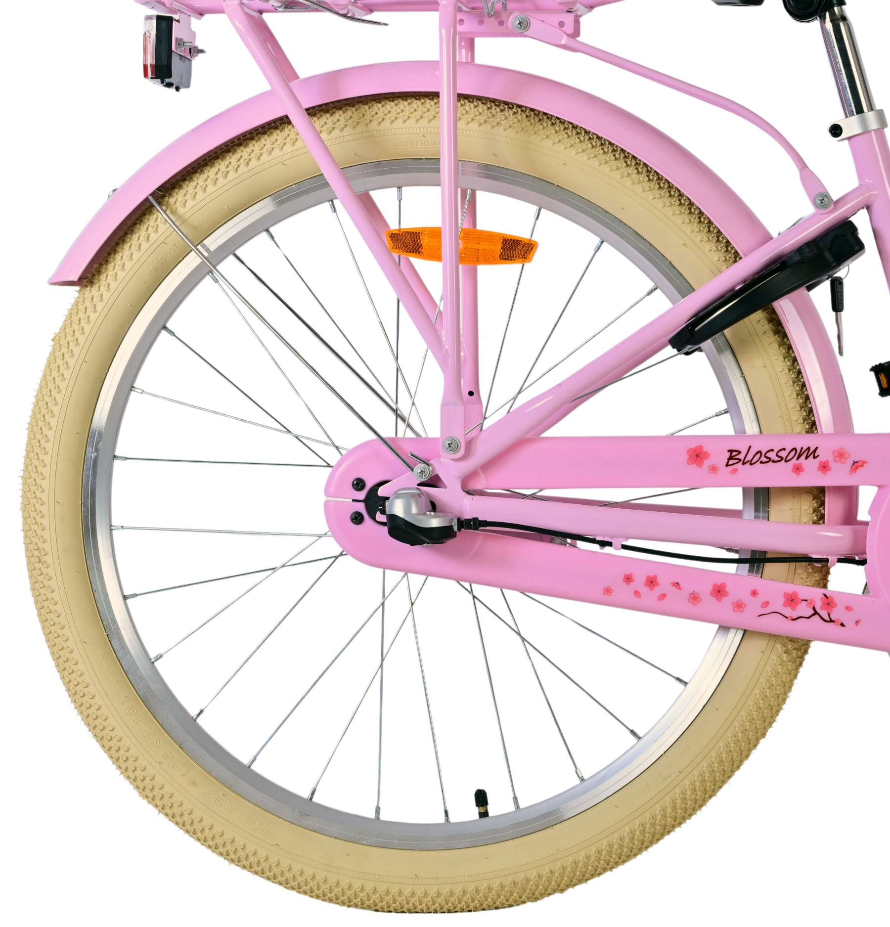 Volare Blossom Children's Bicycle - Mädchen - 24 Zoll - Pink - 3 Zahnräder