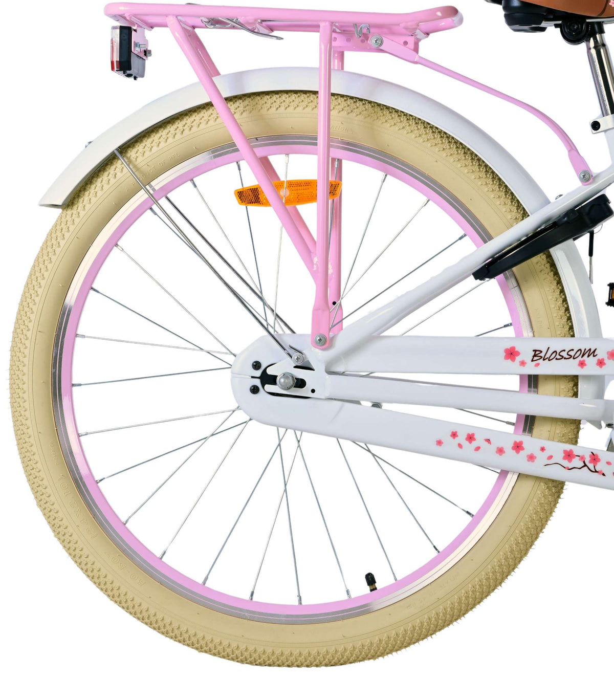 Volare Blossom Kinderbike - Mädchen - 24 Zoll - Weiß