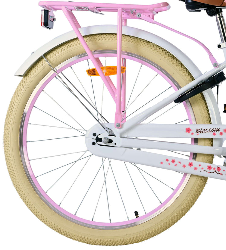 Volare Blossom Kinderbike - Mädchen - 24 Zoll - Weiß