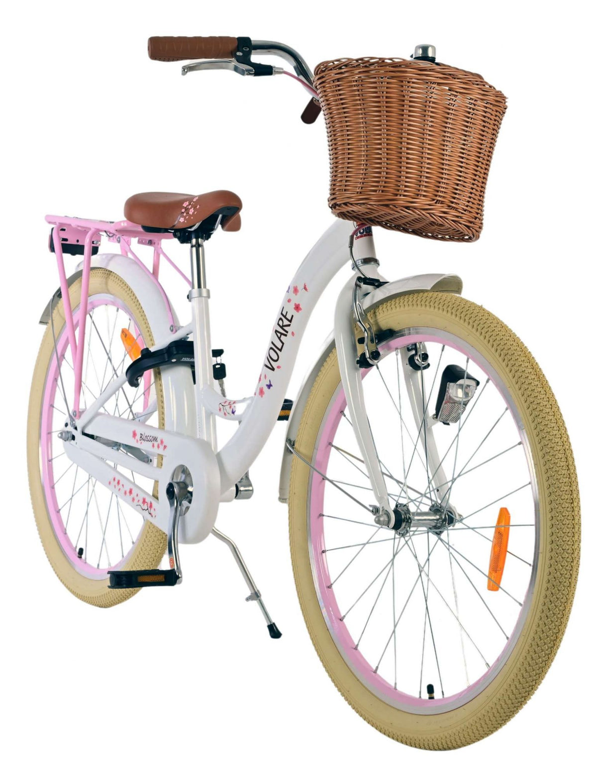 Volare Blossom Kinderbike - Mädchen - 24 Zoll - Weiß