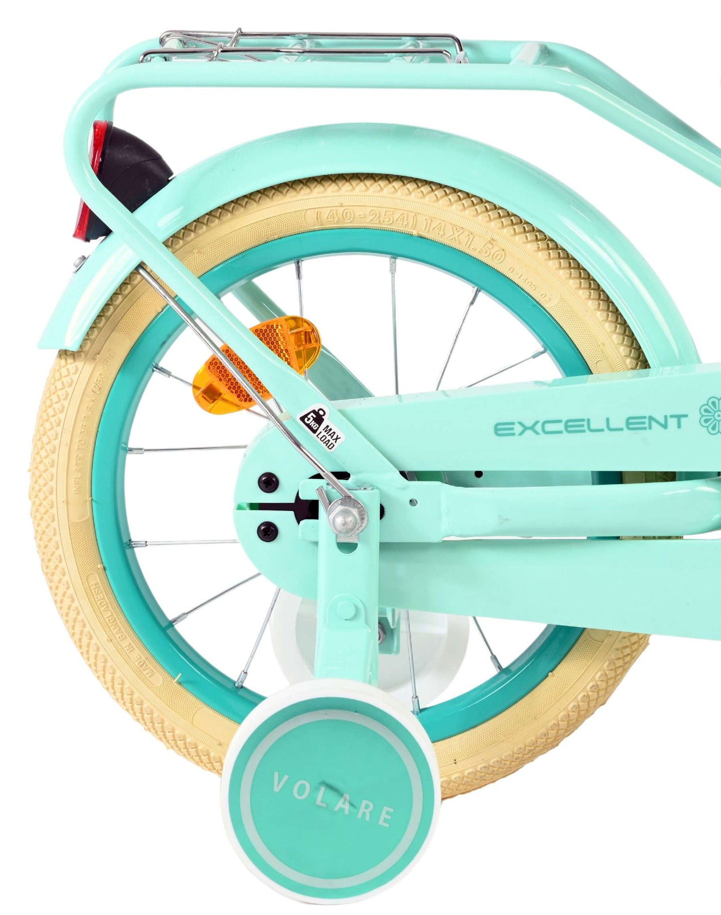 Volare ausgezeichnetes Kinderfahrrad – Mädchen – 14 Zoll – Grün
