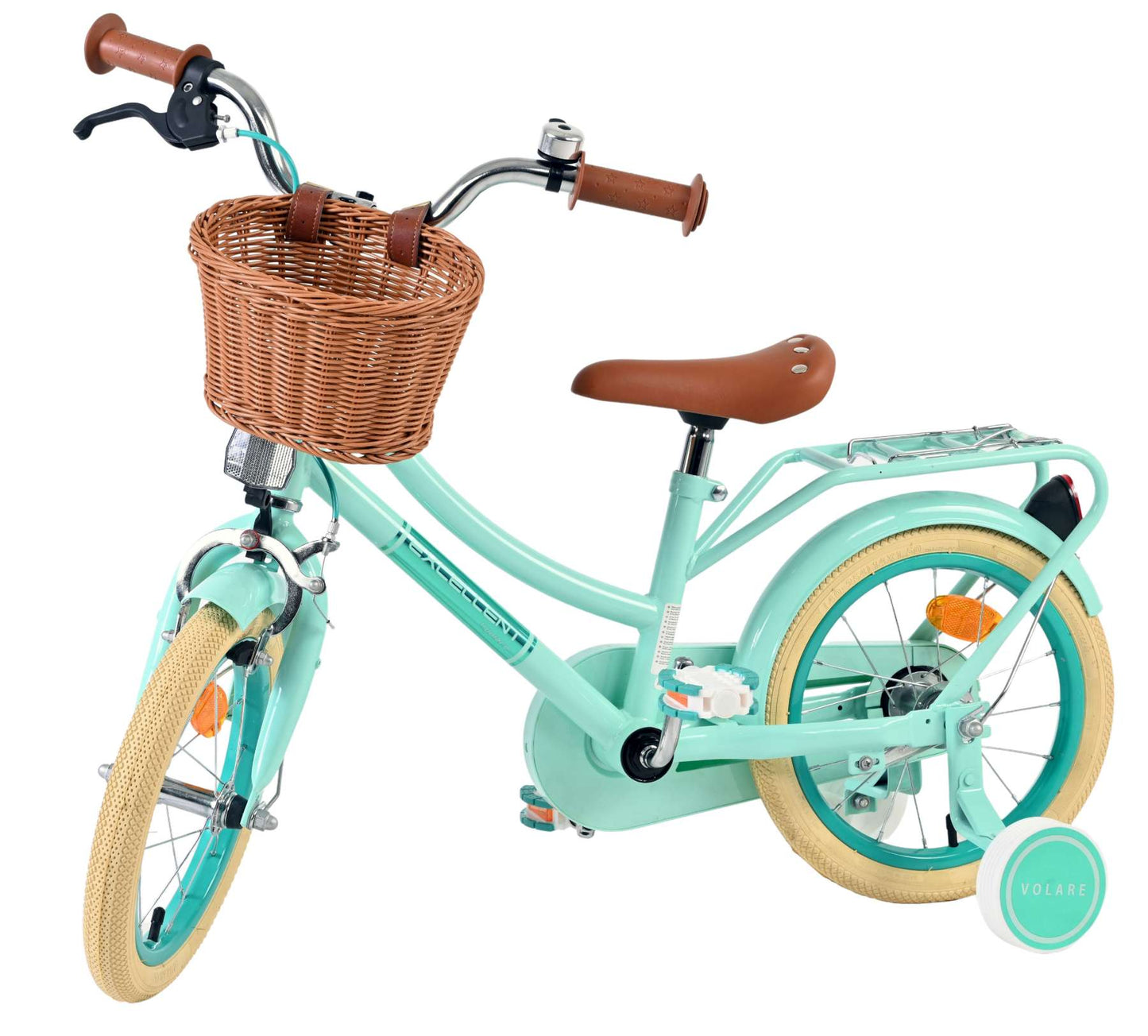 Volare ausgezeichnetes Kinderfahrrad – Mädchen – 14 Zoll – Grün