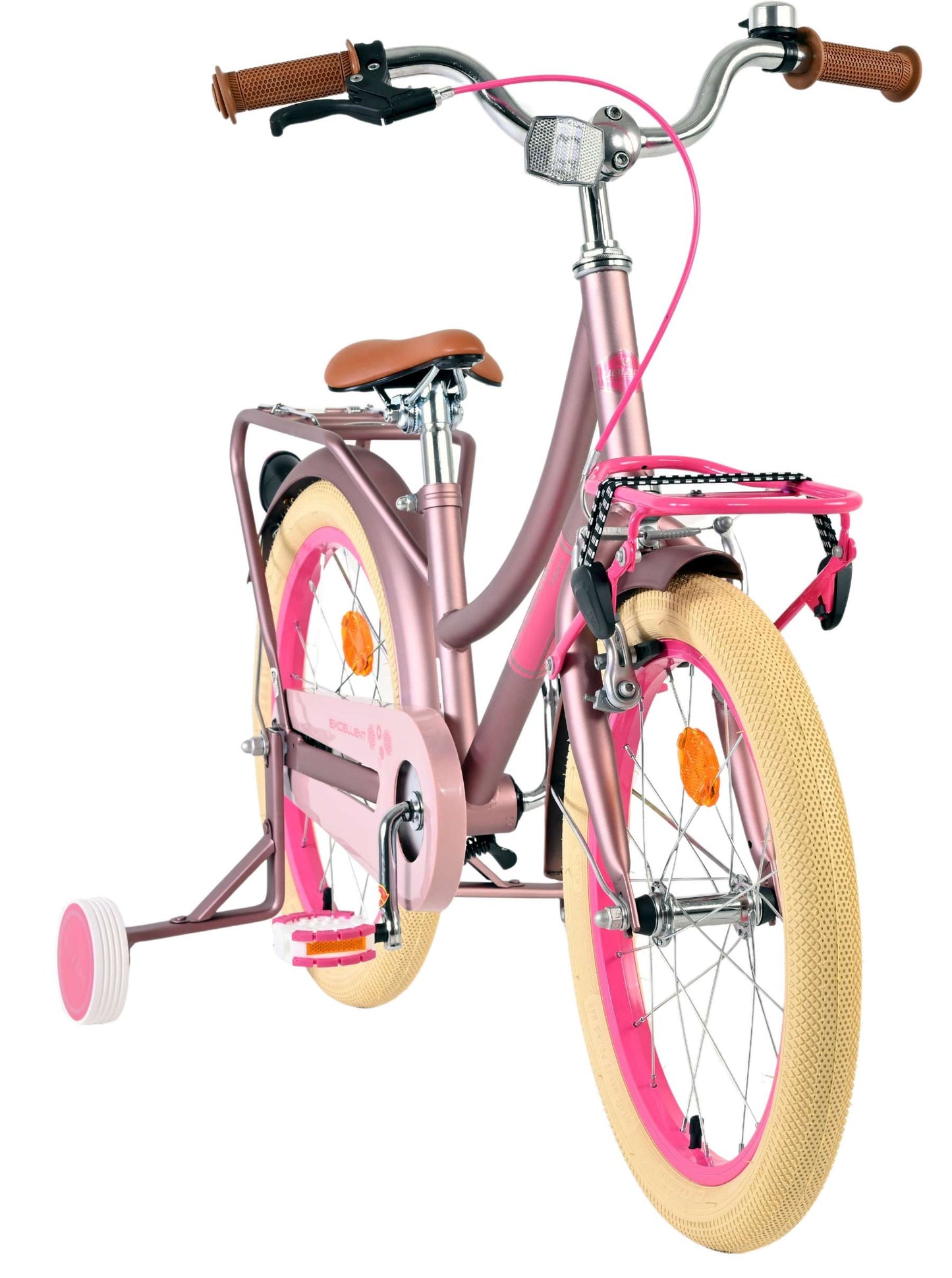 Volare ausgezeichnetes Kinderfahrrad – Mädchen – 18 Zoll – mattrosa