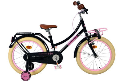 Volare ausgezeichnetes Kinderfahrrad – Mädchen – 18 Zoll – Schwarz – 95 % zusammengebaut