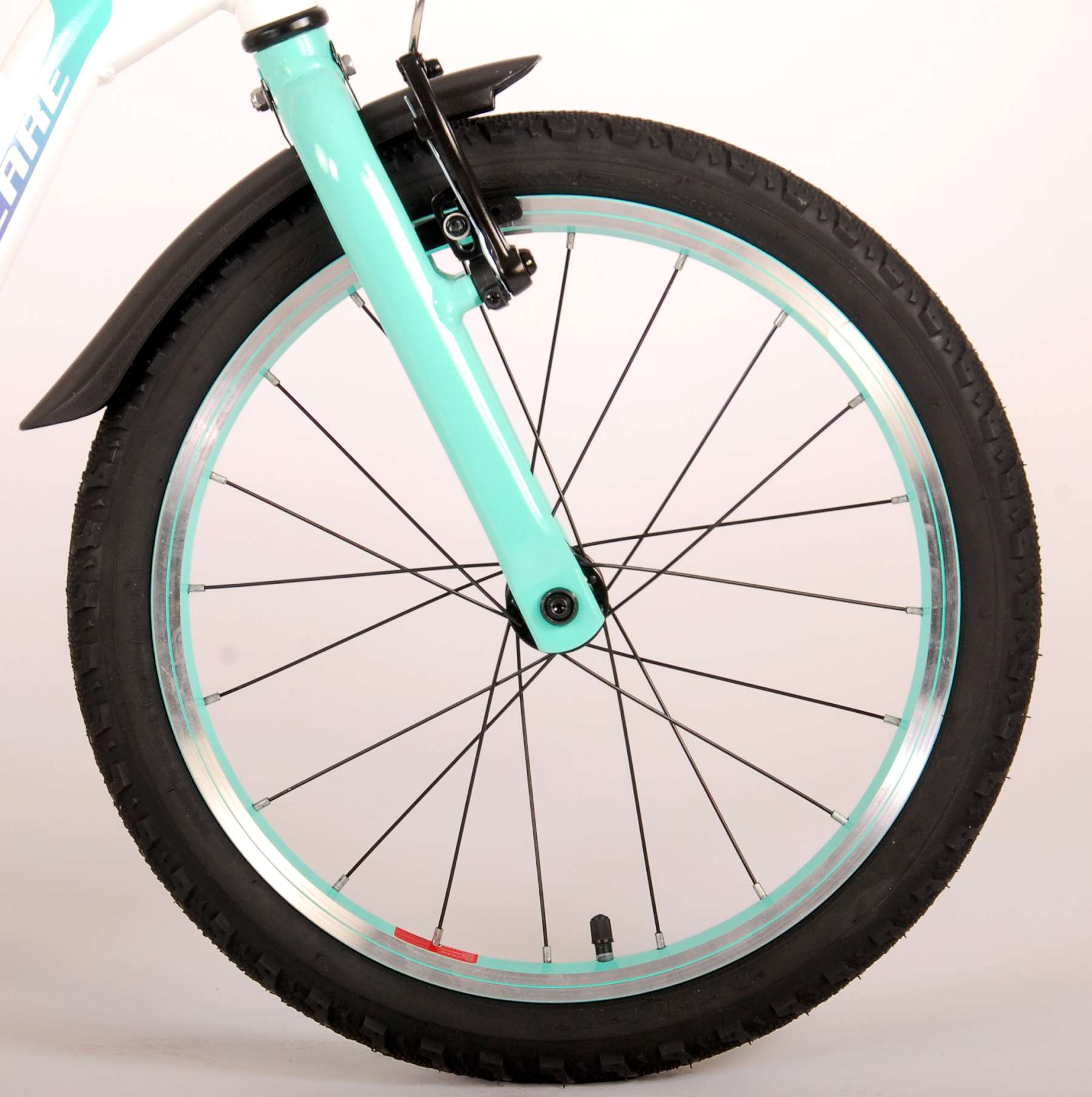 Volare Glamour Children's Bicycle - Mädchen - 18 Zoll - Weiße Minze Grün - Prime Collection