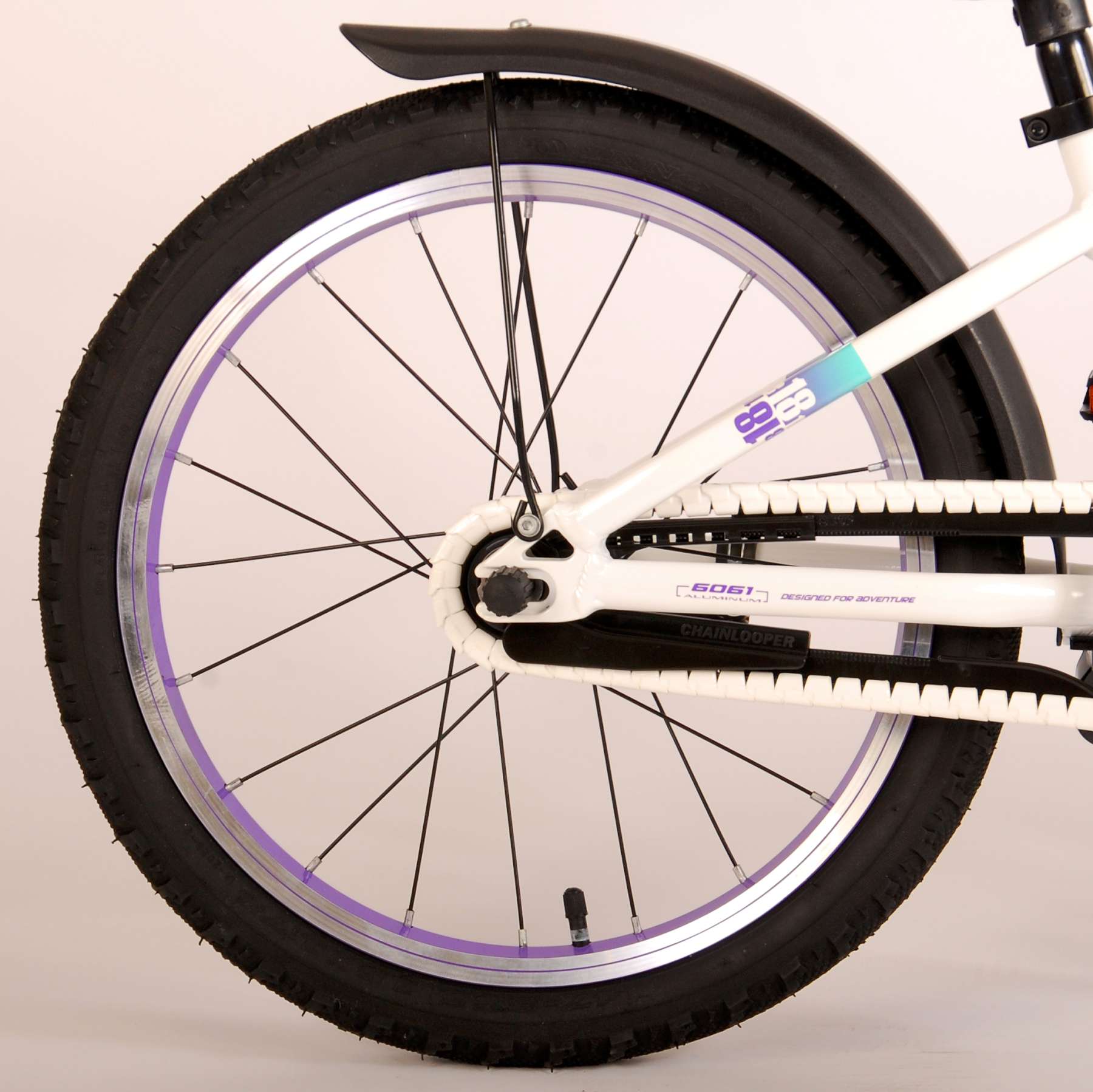 Volare Glamour Children's Bicycle - Mädchen - 18 Zoll - Weiße Minze Grün - Prime Collection